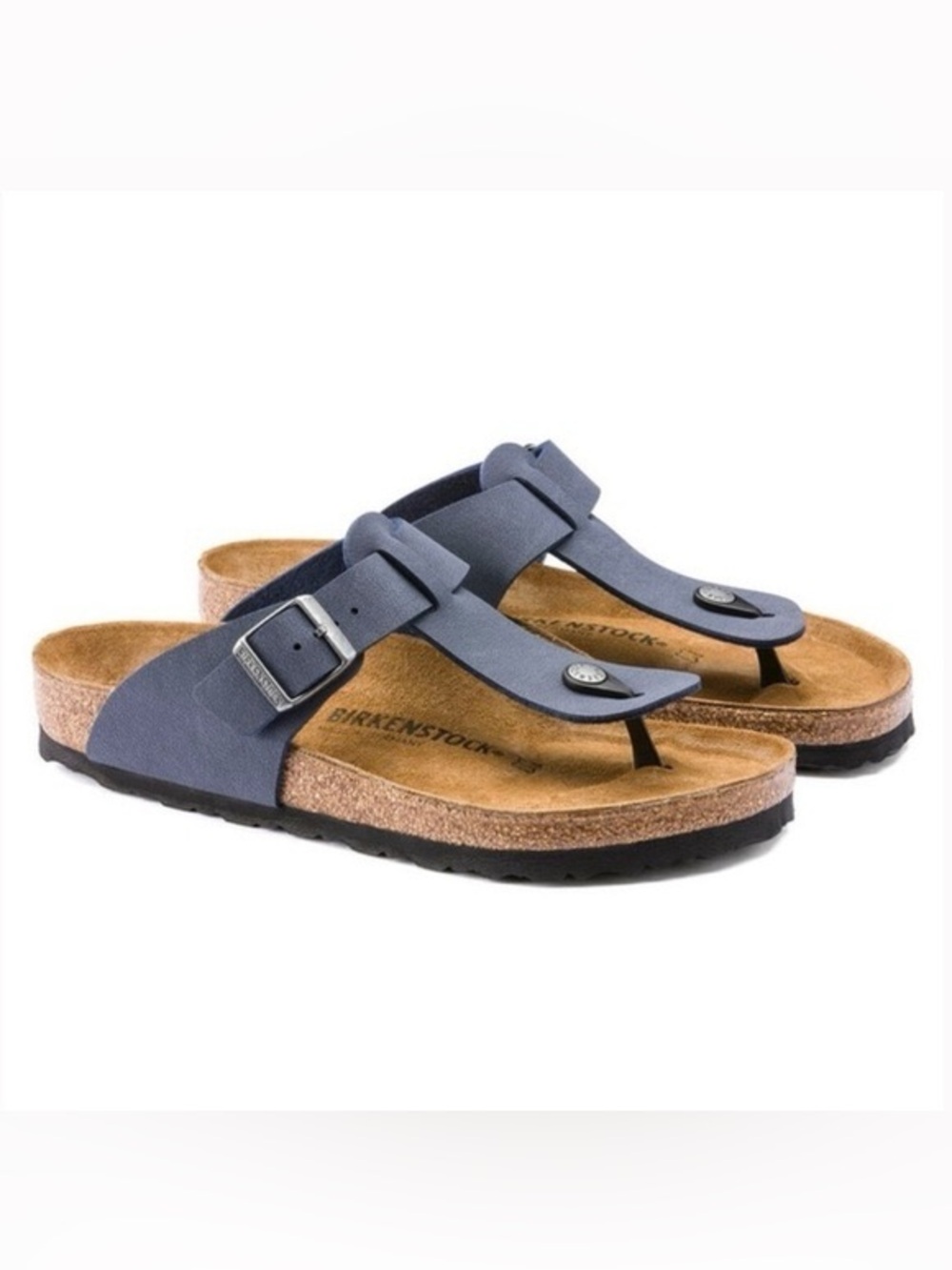Betula Birkenstock Women's
8 US/ EUR 38 Slip On Thong Sandals- Navy Blue Strap